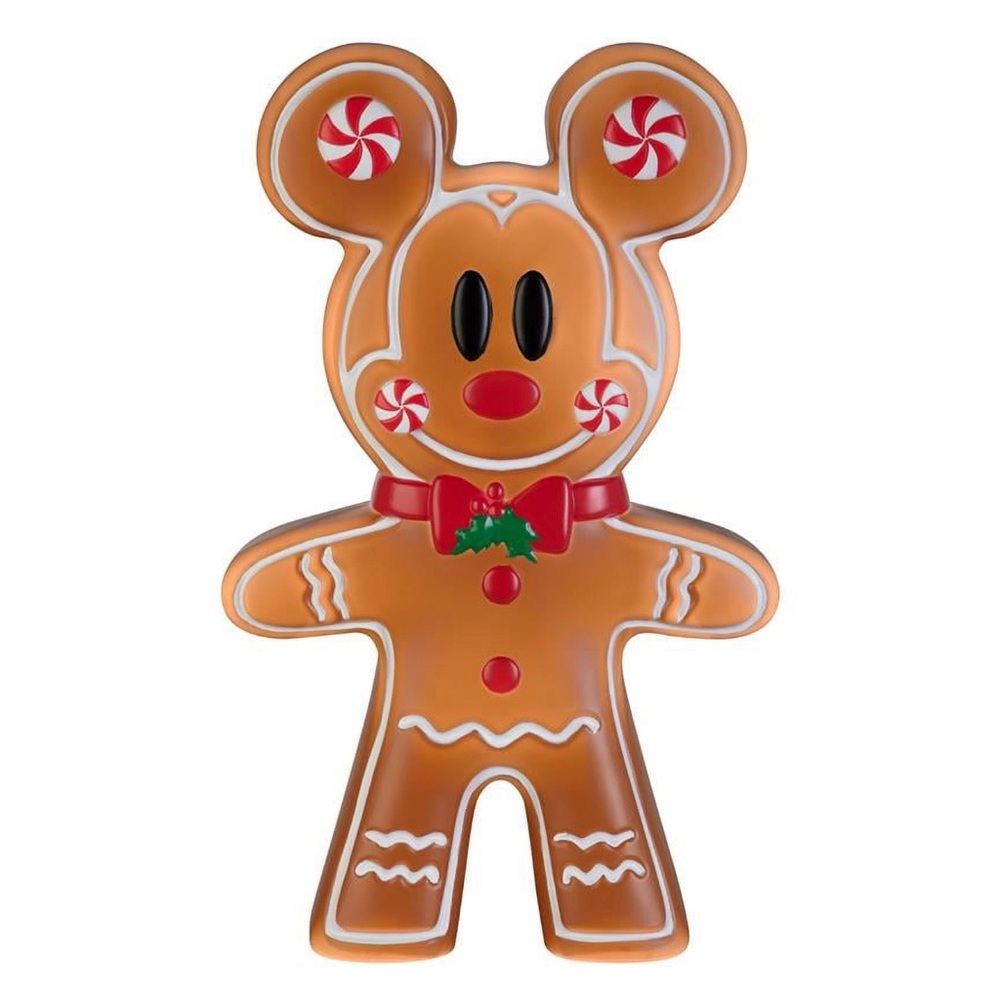 24 in LED Lighted Gingerbread Mickey Mouse Blow Mold Christmas Décor Disney